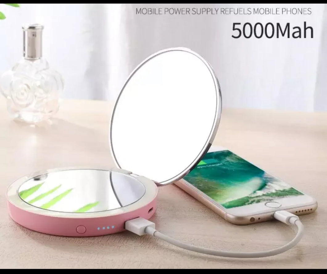 LED Makeup Mirror with Power Bank 5000mah
