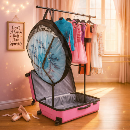 32" (Large) Dance Competition Bag with Rack and Free Hanging Mirror(Made to Order, please Contact us for availability)*