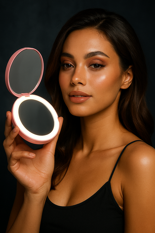 KandyLite - LED Makeup Mirror with Built-In Power Bank