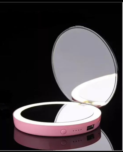 KandyLite - LED Makeup Mirror with Built-In Power Bank